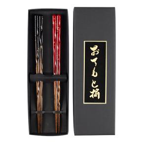 染色半节随意刻金点筷
