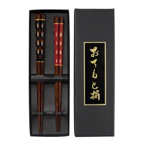 大六角刻花筷